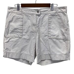 Woolrich Womens Khaki Beige Ripstop Hiking‎ Shorts Size 14 Preppy Boho (Read)